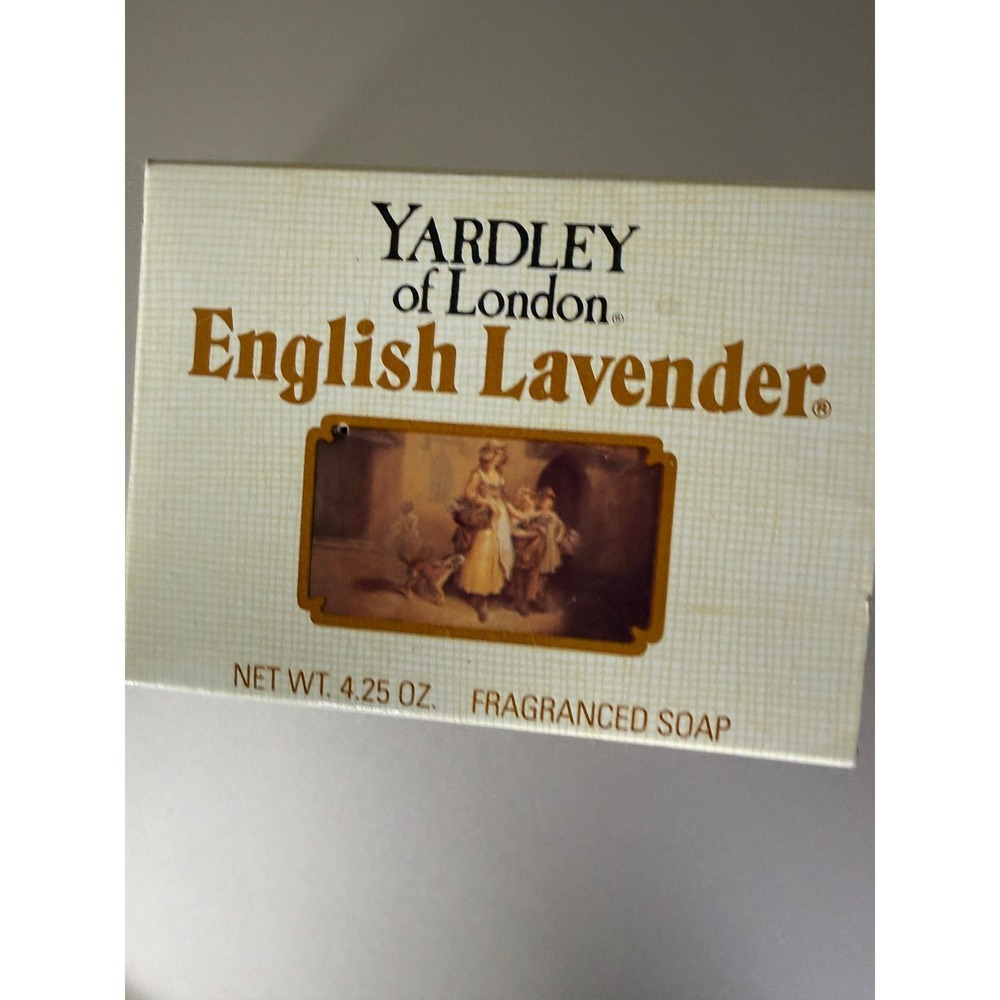 Vintage Yardley‎ of London English Lavender Fragranced Soap Bar 4.25 oz 1979 New